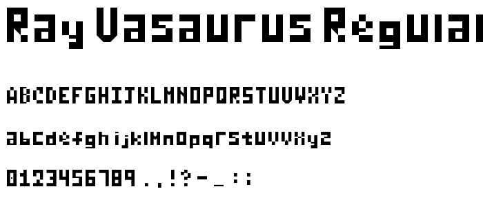 Ray Vasaurus Regular font